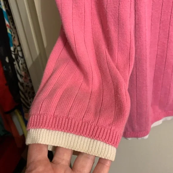 Alfred Dunner Pink Sweater with Floral Embroidery - Picture 2 of 3